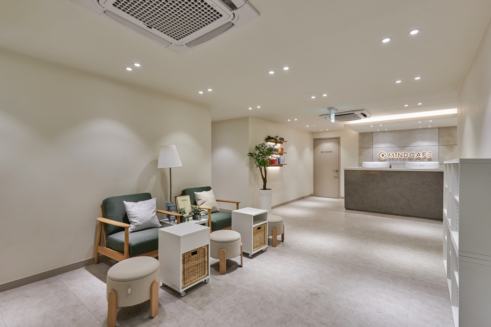 마인드카페 마포센터 리셉션 전경