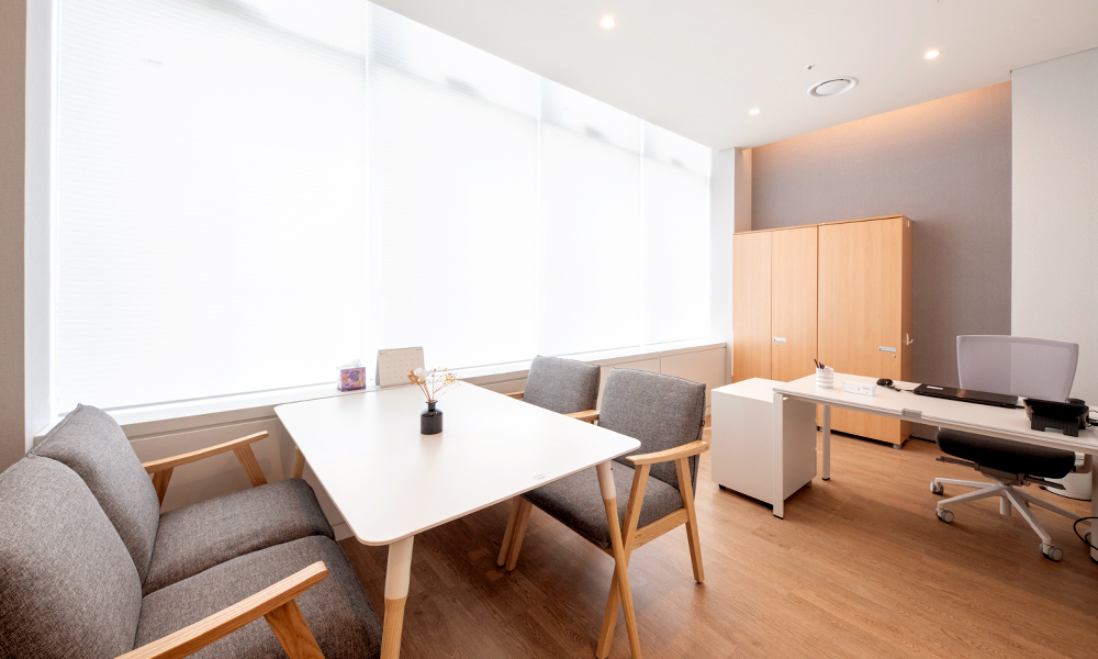 마인드카페 분당센터 리셉션 전경