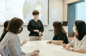 단체 심리검사 워크샵 현장 사진