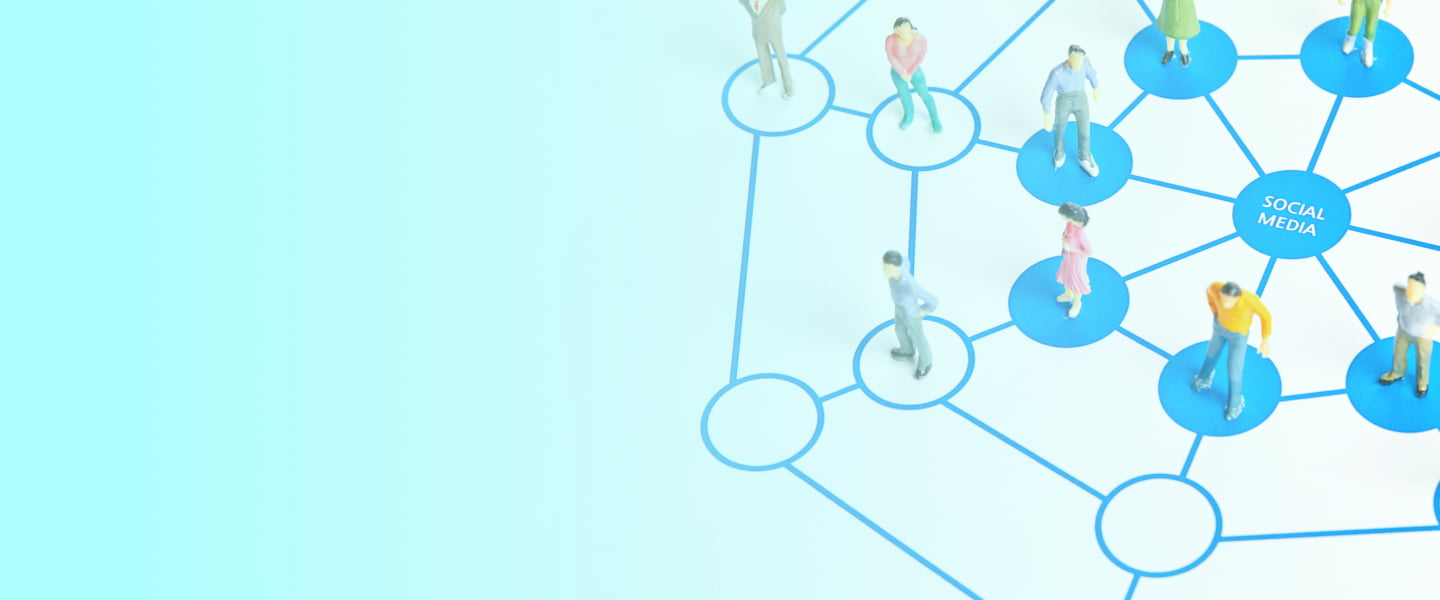 조직 구성원 네트워크를 상징하는 일러스트